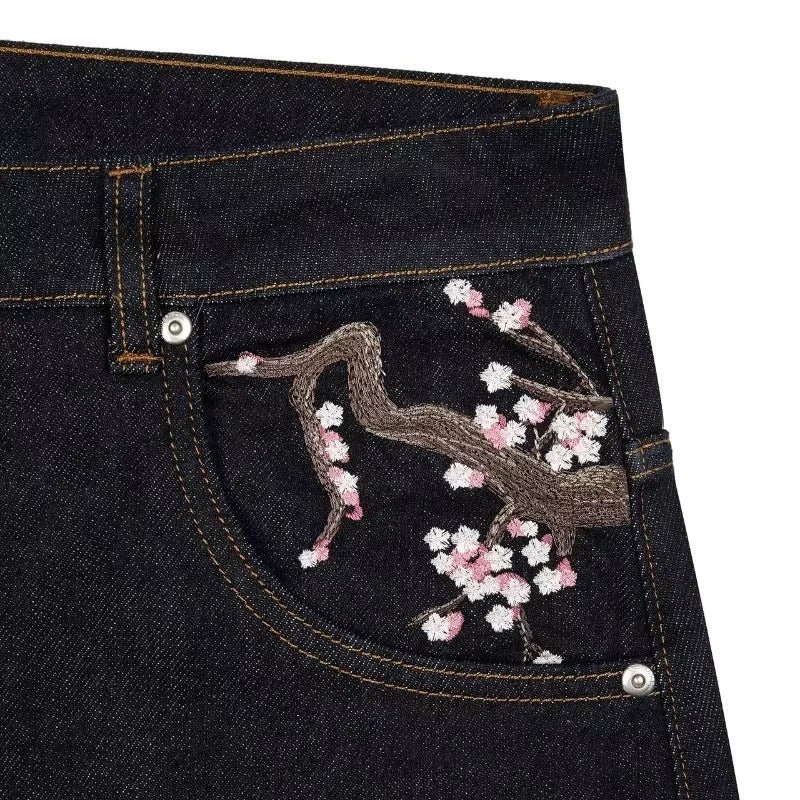 DodElite™️ - Blossom Embroidery Wide Leg Pants